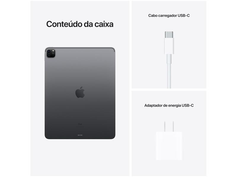 iPad Pro 12,9” Apple M1 Wi-Fi 2T - Cinza Espacial - Apple iPad